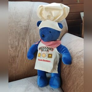VTG Aunt Jemima Breakfast Bear 80s Chef Hat Apron Kerchief Pancakes Advertising